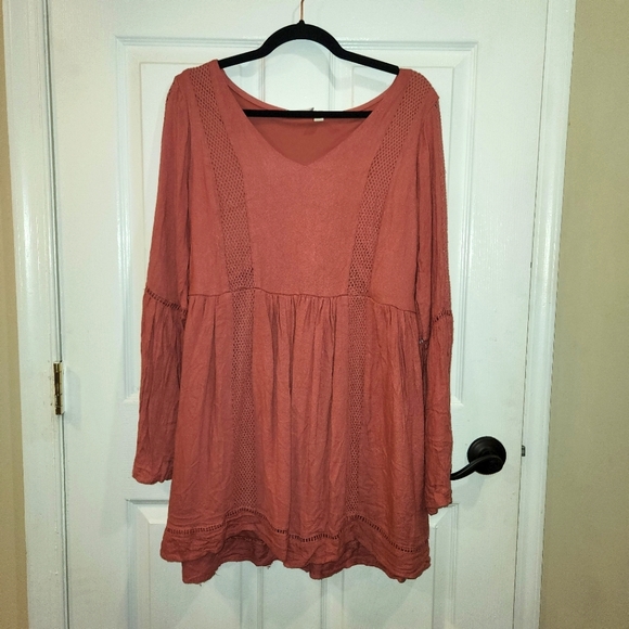 Alya Dresses & Skirts - Boho Longsleeve Mini Dress